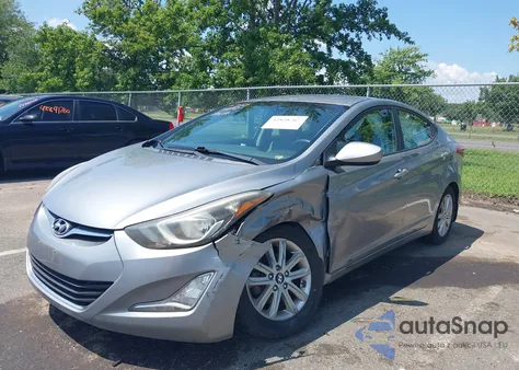 2014 Hyundai Elantra Se из США, поврежденный, VIN KMHDH4AE0EU166185